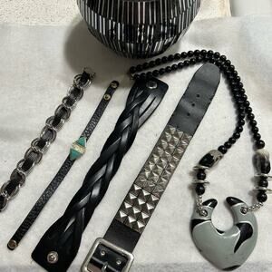 Lot of 4 bracelets and 1 necklace